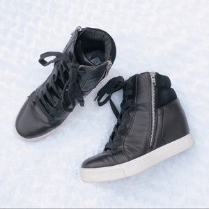 STEVE MADDEN | “Lagoon” Hightop Wedge Sneakers